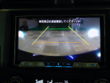 バックカメラの画像です。ガイドラインがスムースな車庫入れをサポートいたします!車庫入れの安心感がアップしますね☆