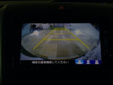 バックカメラの画像です。ガイドラインがスムースな車庫入れをサポートいたします!車庫入れの安心感がアップしますね☆