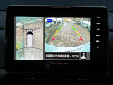 バック時に自車の真後ろの映像&上から見下ろした映像を映してくれますのでラクラク駐車が可能です(^_^)-☆
