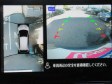 車の真上から見下ろしたような360度視界の良い『アラウンドビューモニター』です♪♪ 苦手な狭い駐車場、暗い所でも確認ができてとっても安心です♪♪