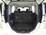 広々としたラゲージスペースを備えています。大きなものや長さのある荷物もしっかりと積み込めます。