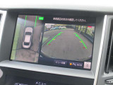 自車を真上から見下ろすように映し出すので周囲の状況が分かるアラウンドビューモニター搭載。フロントカメラとしても使用できます。車庫入れなど苦手な人の頼りになる助っ人です。