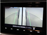 バックモニター付き。駐車の際のサポートとなり、必須アイテムのひとつですよね。それでも、バックする際は必ずご自身の目で確認をしてください。パノラミックビューで上から見下ろした視点でも確認できます!