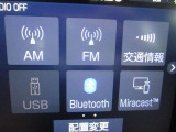 AM、FMラジオ、交通情報、USB、Bluetooth装備しています♪