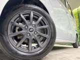 【14インチアルミホイール】外観にマッチしたアルミホイールを装着しております。各種アルミホイールや、スタッドレスタイヤも取扱いしております。是非ご相談ください♪