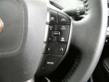 ステアリングスイッチでクルーズコントロール機能の操作ができます。長距離の高速走行時の疲労軽減や燃費に役立ちます。