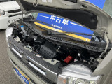 エンジンルーム内もキレイな状態です。しっかり点検整備後のご納車になります。