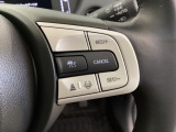ハンドルにHondaセンシング系のクルーズコントロールやレーンキープアシストなどの操作スイッチが装備されています。ハンドルから手を離さず安全に操作できます。