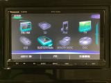 ワイド画面のナビゲーションは、フルセグTV対応のメモリーナビ(社外品)を搭載しています。ナビに曲を記憶させるミュージックサーバー使用時は、別途SDカードが必要になります。