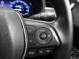 ステアリングスイッチ付き。前方から目を離すことなく操作することが可能です。