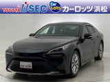 世界初の量産燃料電池自動車、「MIRAI」。一度の水素充填で約650キロメートルの距離を走行できます。