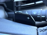 ドライバーの意志を瞬時に伝える、素早いシフト操作が可能なパドルシフトが備わります。