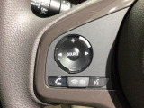 ステアリングにオーディオ操作スイッチが付いています。オーディオ画面に直接タッチしなくても操作が出来ますので、運転に集中できます。