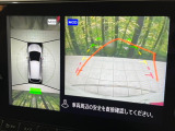 【アラウンドビューモニター】専用のカメラにより、上から見下ろしたような視点で360度クルマの周囲を確認することができます☆死角部分も確認しやすく、狭い場所での切り返しや駐車もスムーズに行えます。