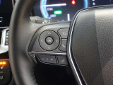 ステアリングスイッチ付き。前方から目を離すことなく操作することが可能です。