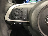 ステアリングスイッチ付き。前方から目を離すことなく操作することが可能です。