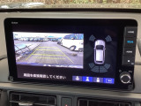 便利な3ビュー切り替え、ガイド線表示付きのバックカメラです!後退時、後方の視界をサポートします!