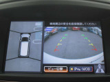 アラウンドビューモニター(車両を上から見たように表示)装着で車庫入れをサポート