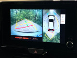 【パノラミックビューモニター】専用のカメラにより、上から見下ろしたような視点で360度クルマの周囲を確認することができます☆死角部分も確認しやすく、狭い場所での切り返しや駐車もスムーズに行えます。