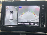【アラウンドビューモニター】車を上から見下ろしているかのような映像で周囲の状況がひと目で確認、狭い駐車場に駐車するときも安心です♪