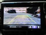 バックカメラの画像です。ガイドラインがスムースな車庫入れをサポートいたします!車庫入れの安心感がアップしますね☆