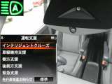 フロントカメラで車線や前方の人や車をモニターして、エマージェンシーブレーキや車線逸脱警報をを作動。ハイビームアシストも装備。