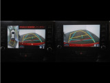 パノラミックビューモニター付きです。車両を上から見た様な映像を画面に表示。運転席からの目視だけでは見にくい、車両周辺の状況をリアルタイムでしっかり確認出来ます。