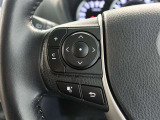 ステアリングスイッチ付き。前方から目を離すことなく操作することが可能です。