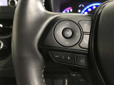 ステアリングスイッチ付き。前方から目を離すことなく操作することが可能です。