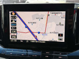 日産純正メモリーナビ。操作も簡単なタッチパネルです。