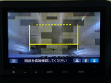 バックカメラの画像です。ガイドラインがスムースな車庫入れをサポートいたします!車庫入れの安心感がアップしますね☆