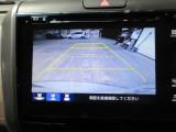 バックカメラの画像です。ガイドラインがスムースな車庫入れをサポートいたします!車庫入れの安心感がアップしますね☆