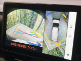 【パノラミックビューモニター】専用のカメラにより、上から見下ろしたような視点で360度クルマの周囲を確認することができます☆死角部分も確認しやすく、狭い場所での切り返しや駐車もスムーズに行えます。