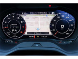 12.3インチの液晶画面に、速度計/回転計やマップ情報、Audi connectサービス、ラジオ/メディア情報などをフレキシブルに表示。