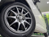 【14インチアルミホイール】外観にマッチしたアルミホイールを装着しております。各種アルミホイールや、スタッドレスタイヤも取扱いしております。是非ご相談ください♪