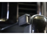 データ通信/給電用と給電用のUSBソケットが装備されています。iPhoneやスマートフォンを繋いで音楽を再生したり、充電したり。車内にあると便利なアイテムのひとつですね!