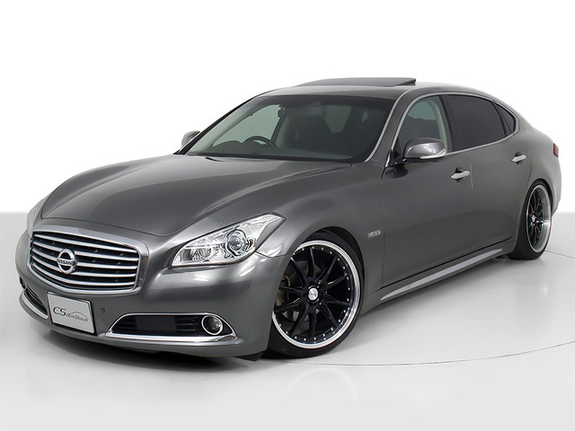 シーマハイブリッド3.5 VIP後期型 車高調 サンルーフ 本革