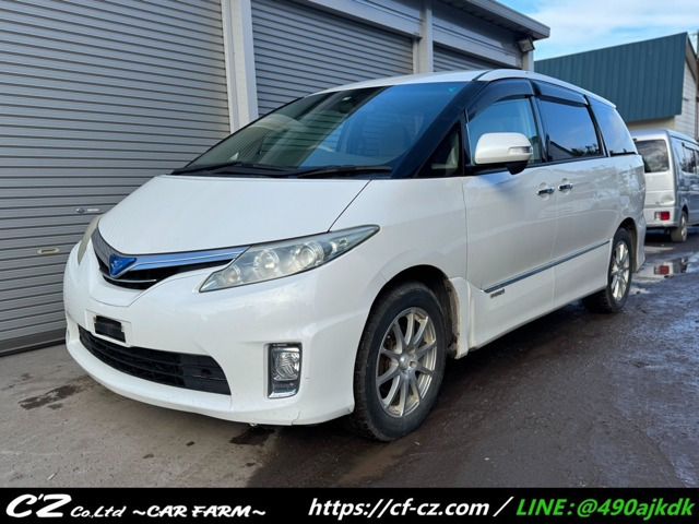 エスティマハイブリッド2.4 X 4WDナビ TV Bカメラ フリップダウン