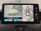 マルチビューカメラを搭載ですので、まるで見下ろし映像のように車両の周囲を確認できます。