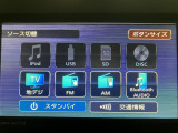 Bluetooth対応DVD再生7インチフルセグナビ TV画像のきれいなフルセグTV、CD、DVD、AM/FMラジオも視聴できますスマホでのハンズフリー通話ができます。専用アプリでスマホ連携も可能