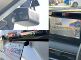 純正前後ドラレコです。もしもの時にしっかり記録が残ります。ナビの画面で映像確認やドラレコの操作ができます。