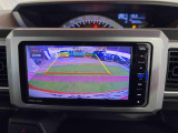 見えづらい車体後方部を映像で映し出してしっかりサポート!難しいバック駐車も安心です♪