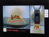 バックガイドモニターを装備しています、車庫入れもラクラクです。パノラミックビューモニターを搭載しています、上からの画像も表示されます。