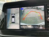 アラウンドビューモニターは4方のカメラで真上から車を見たようにモニターで確認ができる日産の自慢の装備です。是非実際の車で体感してみてください。