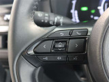 ステアリングスイッチ付き。前方から目を離すことなく操作することが可能です。