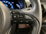 ステアリングスイッチ付き。前方から目を離すことなく操作することが可能です。