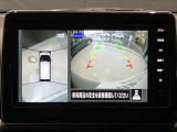 クルマを空から見たような映像が映る、アラウンドビューモニターで、車両周辺の安全確認も一目できます!小さなお子様や障害物も確認できるので、運転のしやすさだけでなく事故防止にも役立ち安心して駐車できます♪