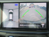 アラウンドビューモニターは車両の上空から見下ろすような映像で全方向見れるので、車庫入れが楽になります♪
