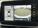 アラウンドビューモニターです!上空から貴方のお車をモニタニングしている様に車両の周りの安全確認が出来ます!