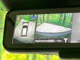 【アラウンドビューモニター】専用のカメラにより、上から見下ろしたような視点で360度クルマの周囲を確認することができます☆死角部分も確認しやすく、狭い場所での切り返しや駐車もスムーズに行えます。